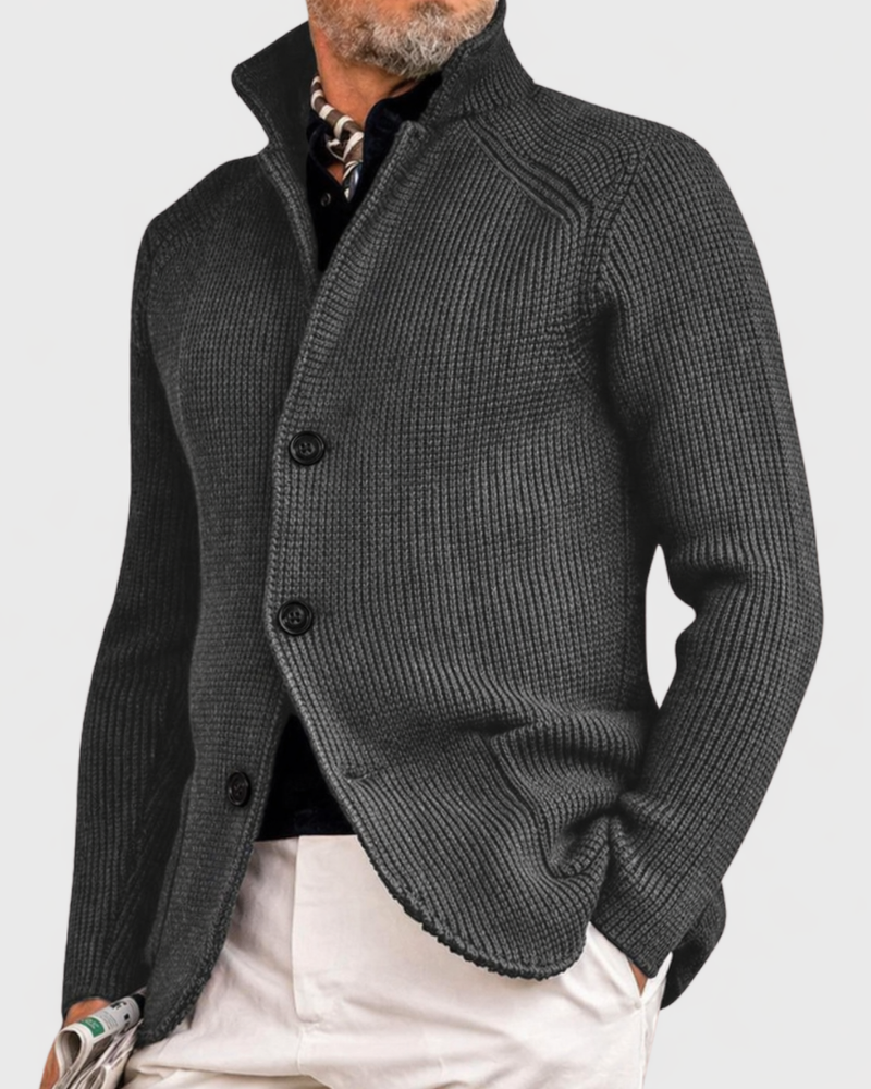 Men's Stylish Outwear Coat Tailored Fit Button Closure Classic Design