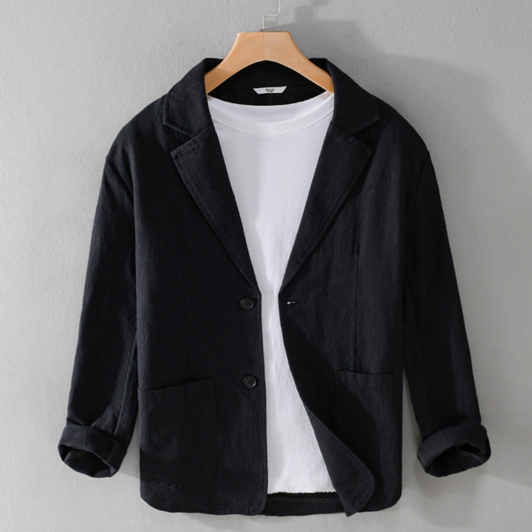 Men's Casual Blazer Single-Breasted Slim Fit Tailored Smart-Casual Office Business Formal Everyday Modern Wexford