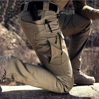 Men's Cargo Trousers Tactical Multi-Pocket Utility Tapered Drawstring Casual Streetwear Workwear Everyday Durable