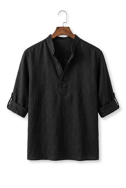 Men's Check Shirt Classic Long-Sleeve Button-Up Collared Casual Smart-Casual Office Everyday Relaxed Fit Plaid Halford