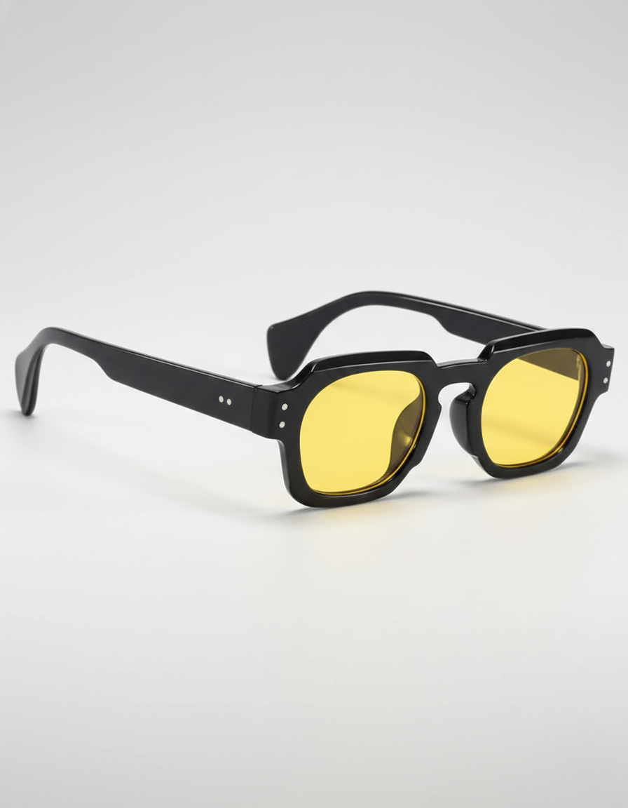Men's Polygonal Sunglasses Geometric Frame Tinted Lens Metal Retro Fashion Casual Beach Holiday Everyday Killian