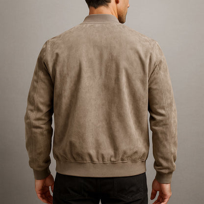 Men's Zip Jacket Minimalist Full-Zip Stand Collar Sleek Casual Layering Everyday Smart-Casual Streetwear Kellan