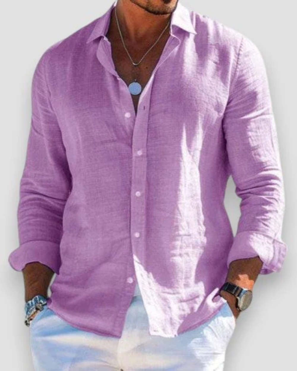 Men's Relaxed Shirt Short-Sleeve Button-Up Collared Casual Holiday Beach Smart-Casual Everyday Versatile Lightweight Renfrew