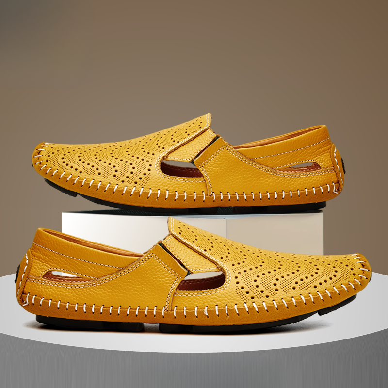 Men's Flat Sandals Open-Toe Adjustable Strap Slip-On Casual Beach Pool Everyday Holiday Comfort Outdoor Denver
