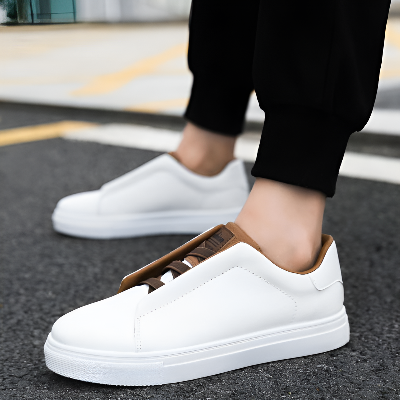 Men's Sneakers Casual Low-Top Lace-Up Trainers Everyday Walking Sport Comfort Streetwear Versatile Trendy Halton