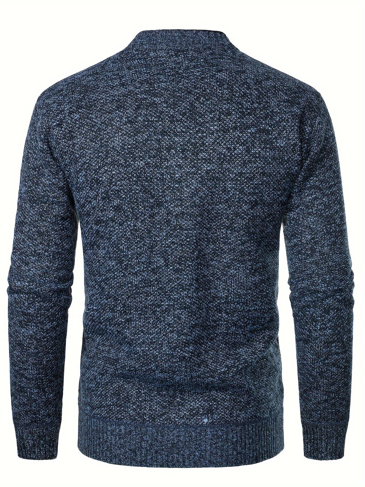 Men's Fleece Knit Cardigan Relaxed Fit Open Front Layering Everyday Wear