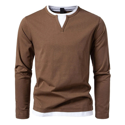 Men's Stylish Long Sleeve Shirt Slim Fit Casual Everyday Wear