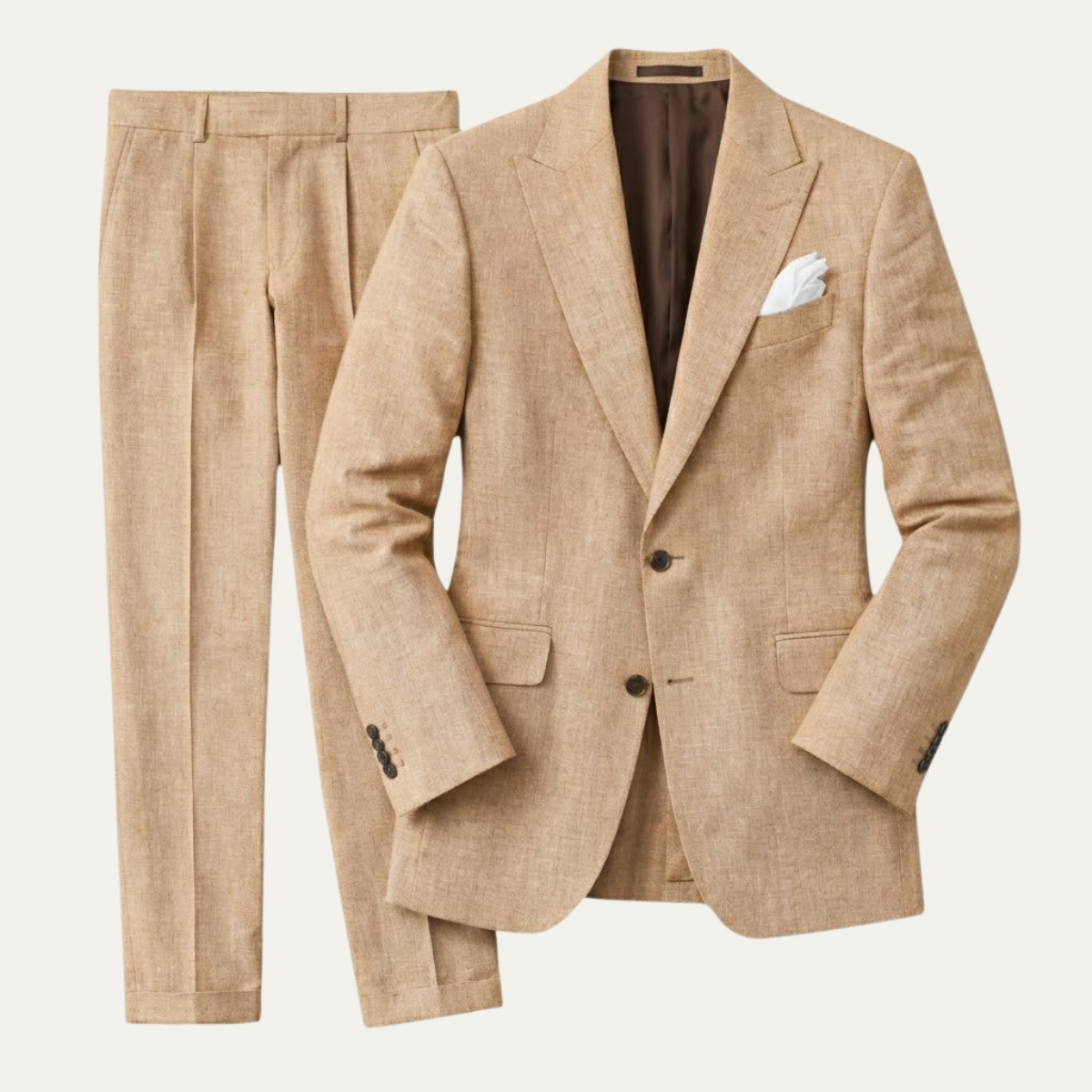 Men's Slim Fit Blazer and Trousers Two-Piece Suit Set Tailored Smart Formal Wedding Business Office Occasion Modern