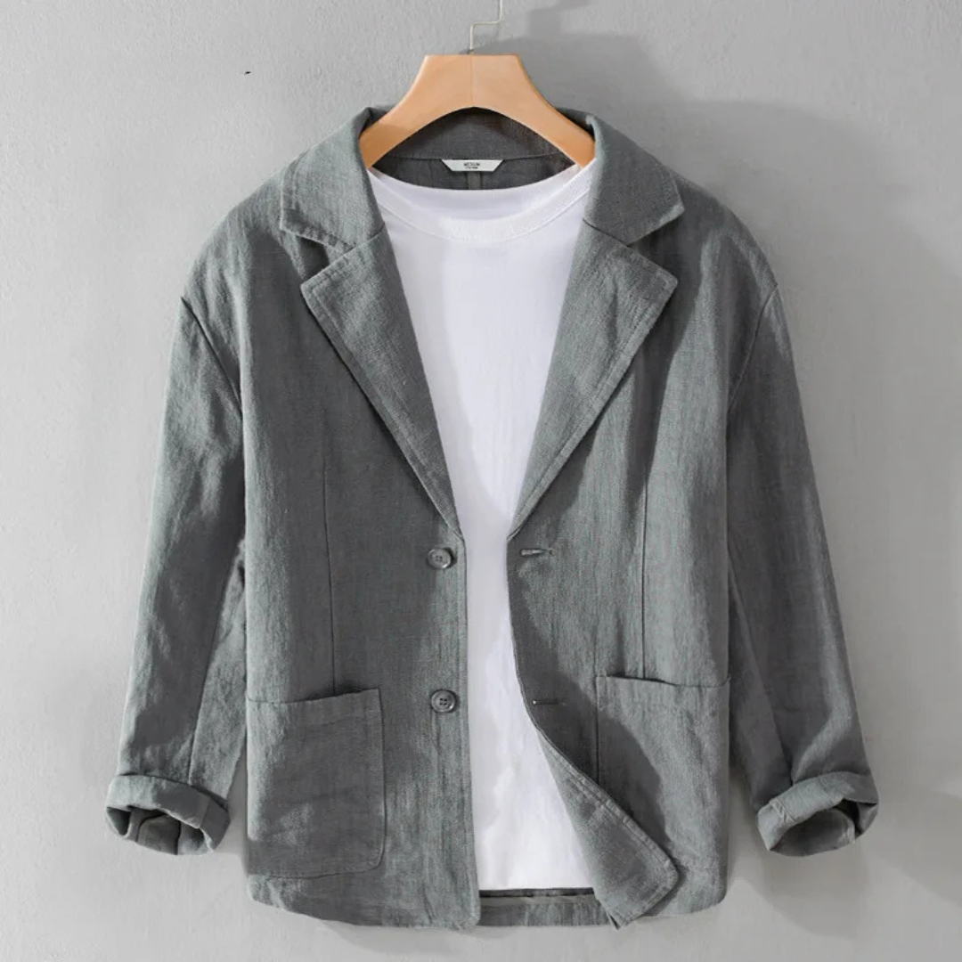 Men's Casual Blazer Single-Breasted Slim Fit Tailored Smart-Casual Office Business Formal Everyday Modern Wexford