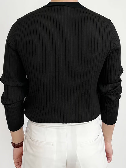 Men's Casual Polo Knit Shirt Short-Sleeve Collared Relaxed Fit Everyday