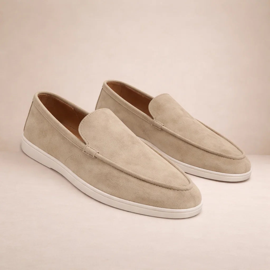 Men's Slip-On Loafers Casual Round Toe Moccasin Smart-Casual Office Everyday Leather Look Versatile Sloan