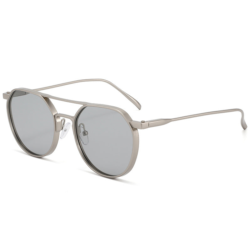 Men's Retro Polarized Sunglasses Classic Frame Stylish Outdoor Fashion