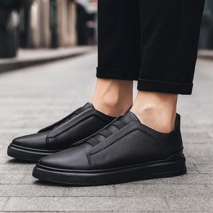 Men's Slip-On Trainers Strap Detail Low-Top Casual Everyday Walking Sneakers Comfort Trendy Arthur