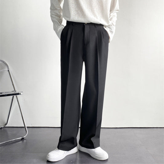 Men's Fitted Trousers Tailored Style Smart-Casual Office Wear