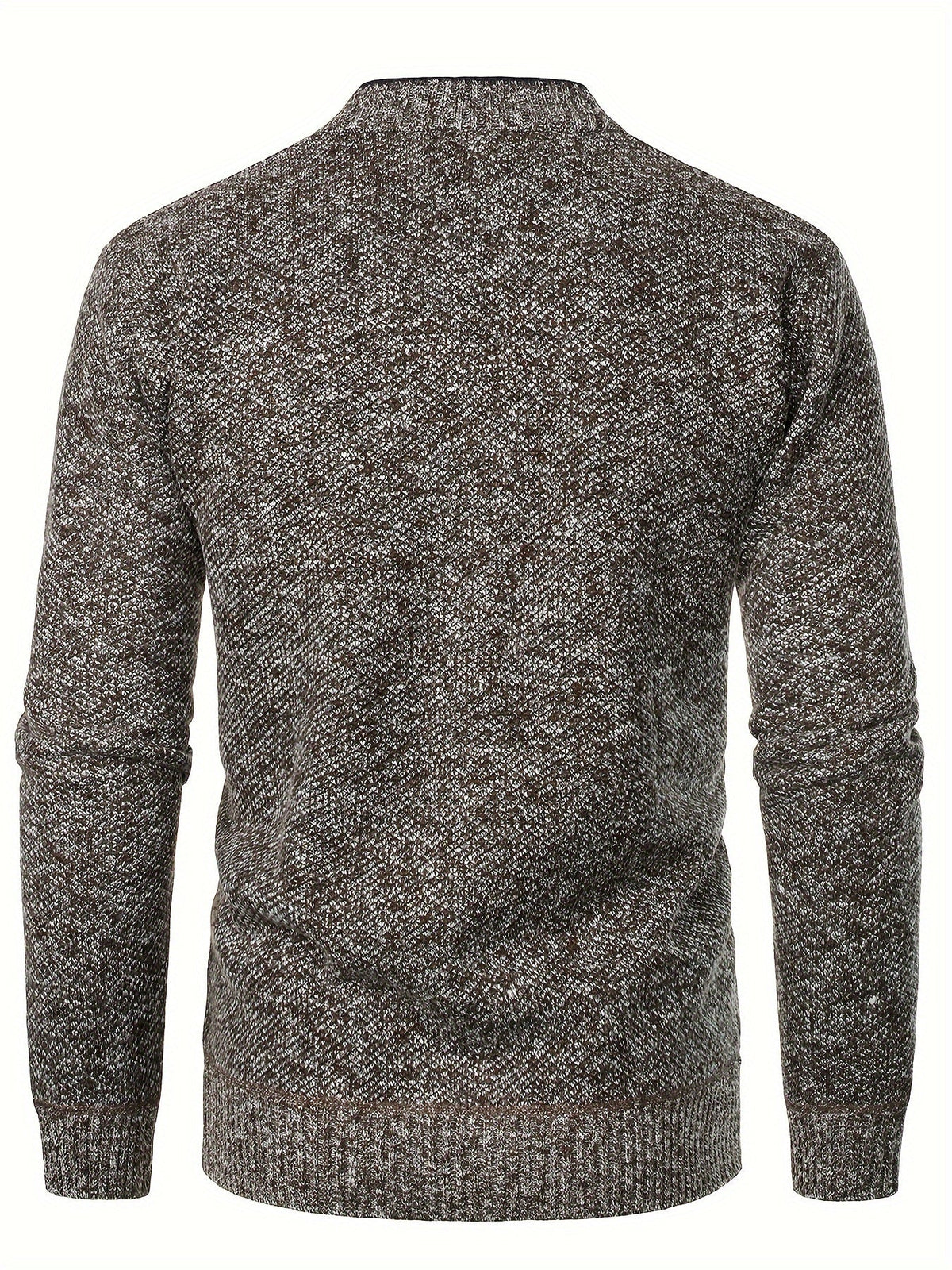 Men's Fleece Knit Cardigan Relaxed Fit Open Front Layering Everyday Wear