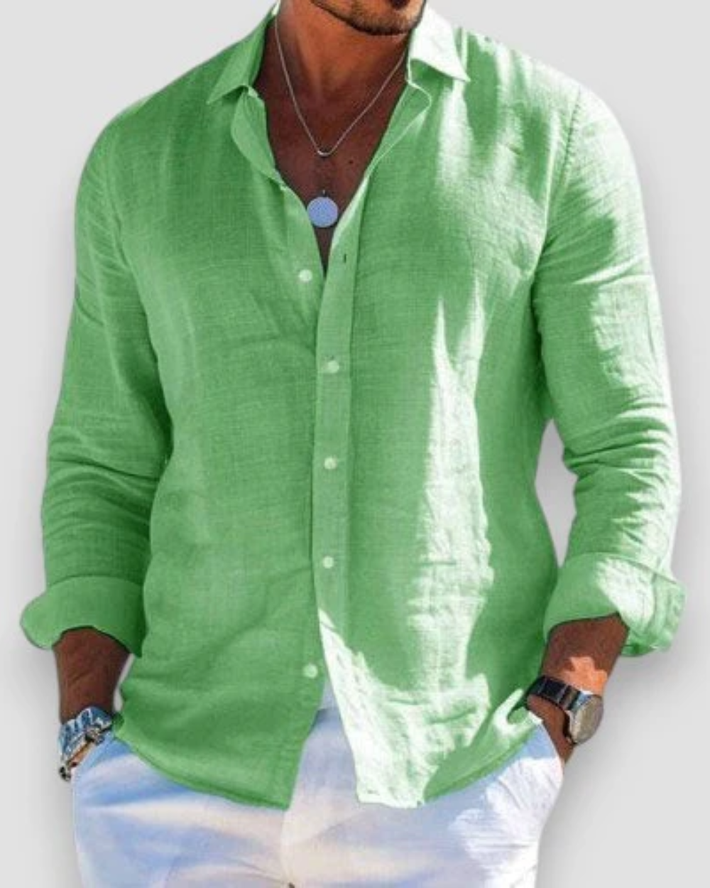 Men's Relaxed Shirt Short-Sleeve Button-Up Collared Casual Holiday Beach Smart-Casual Everyday Versatile Lightweight Renfrew