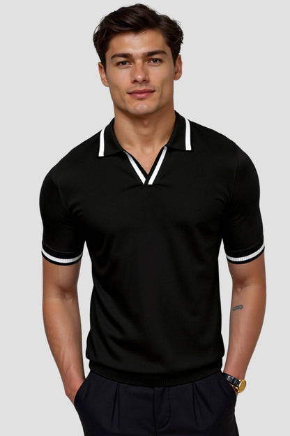 Men's Polo Shirt Slim Fit Short-Sleeve Collared Casual Smart-Casual Everyday Golf Sport Regular Versatile Classic Merritt