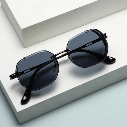Men's Steampunk Sunglasses Polarized Round Metal Frame Tinted Lens Retro Fashion Casual Beach Holiday Everyday