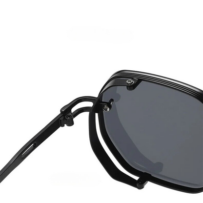 Men's Steampunk Sunglasses Polarized Round Metal Frame Tinted Lens Retro Fashion Casual Beach Holiday Everyday
