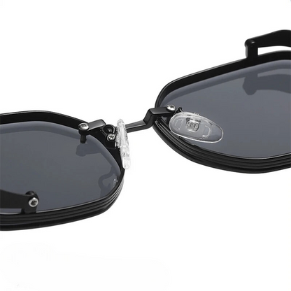 Men's Steampunk Sunglasses Polarized Round Metal Frame Tinted Lens Retro Fashion Casual Beach Holiday Everyday