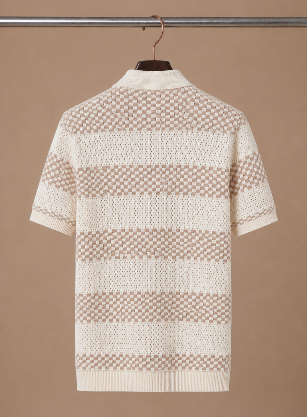 Men's Striped Polo Shirt Short-Sleeve Collared Smart-Casual Fit Casual Everyday Golf Sport Regular Sawyer
