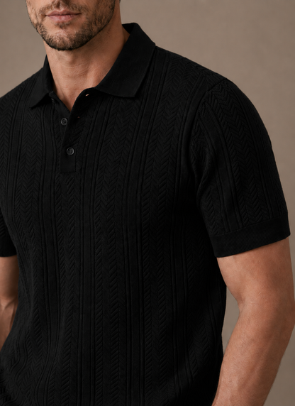 Men's Polo Shirt Slim Fit Short-Sleeve Collared Casual Smart-Casual Everyday Golf Sport Regular Ashton