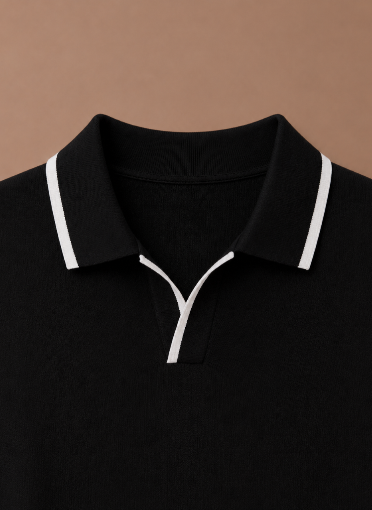 Men's Polo Shirt Casual Fit Contrast Trim Short-Sleeve Collared Casual Smart-Casual Everyday Golf Sport Merrick