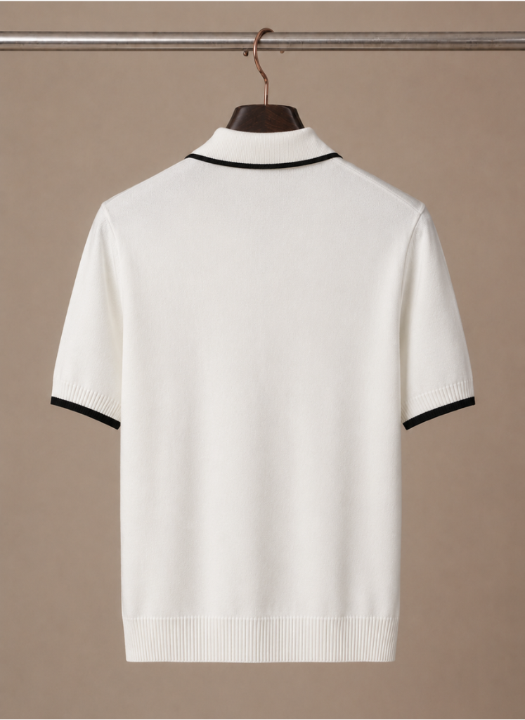 Men's Polo Shirt Casual Fit Contrast Trim Short-Sleeve Collared Casual Smart-Casual Everyday Golf Sport Merrick