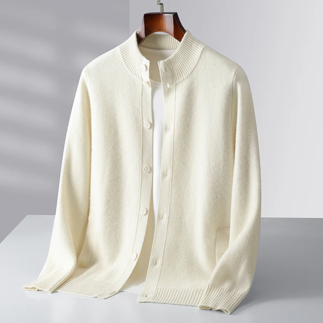 Men's Classic Cardigan Relaxed Fit Long Sleeve Open Front Versatile Layering