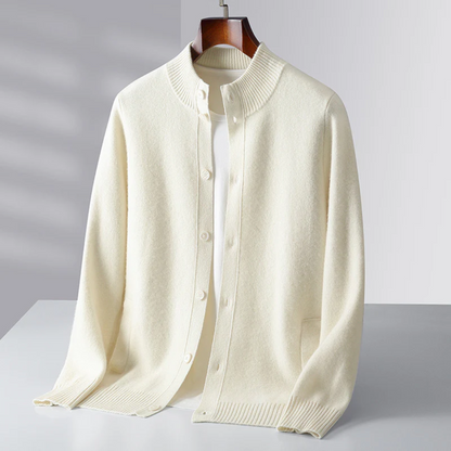 Men's Classic Cardigan Relaxed Fit Long Sleeve Open Front Versatile Layering