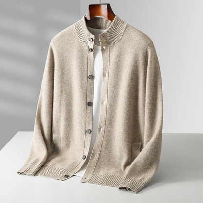 Men's Classic Cardigan Relaxed Fit Long Sleeve Open Front Versatile Layering