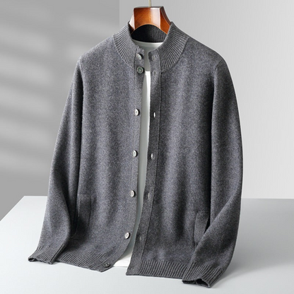 Men's Classic Cardigan Relaxed Fit Long Sleeve Open Front Versatile Layering
