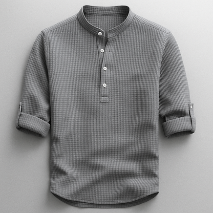 Men's Classic Shirt Button-Up Collared Casual Smart-Casual Office Everyday Relaxed Fit Versatile Timeless Winslow