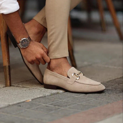 Men's Horsebit Loafers Slip-On Round Toe Moccasin Elegant Smart-Casual Office Formal Casual Leather Look Beaumont