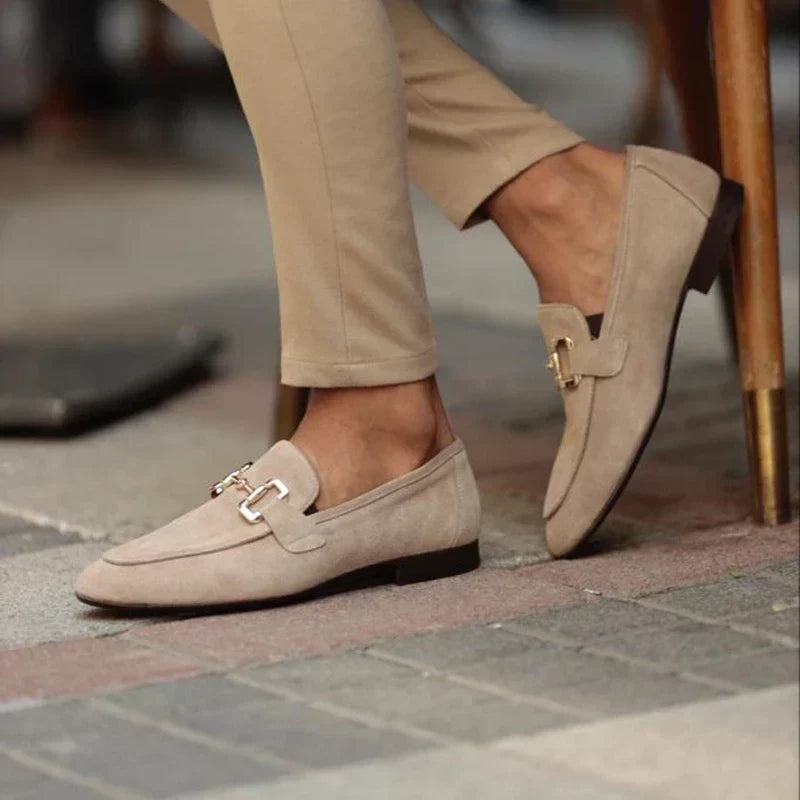 Men's Horsebit Loafers Slip-On Round Toe Moccasin Elegant Smart-Casual Office Formal Casual Leather Look Beaumont