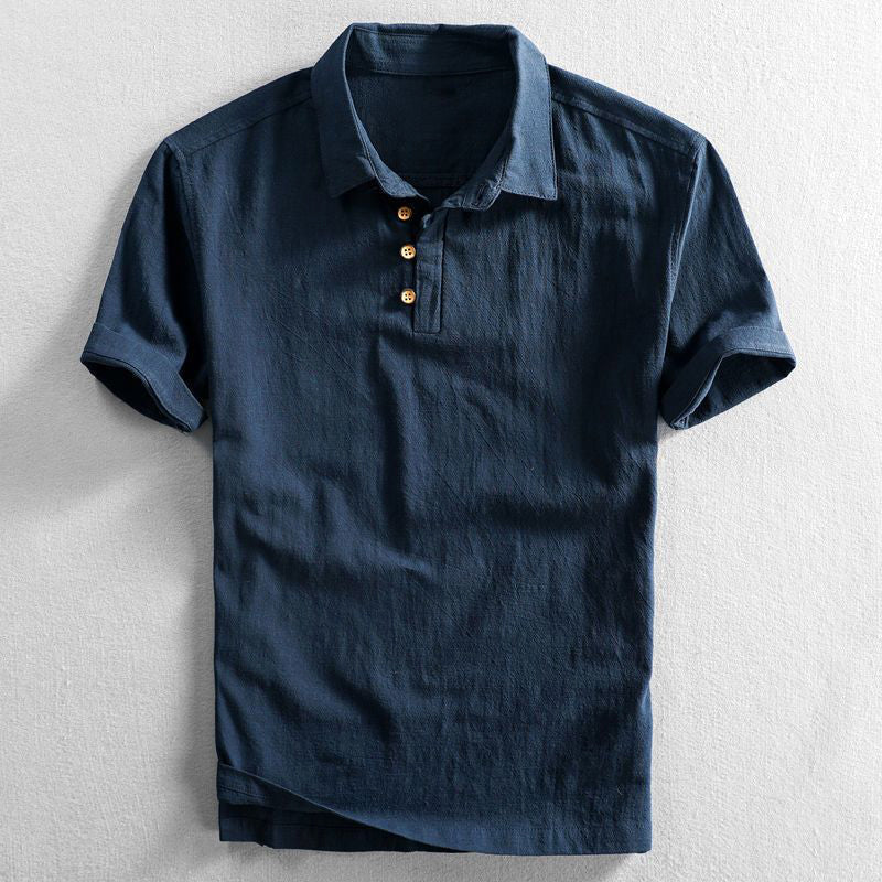 Men's Short Sleeve Polo Shirt Relaxed Fit Collared Casual Everyday Wear
