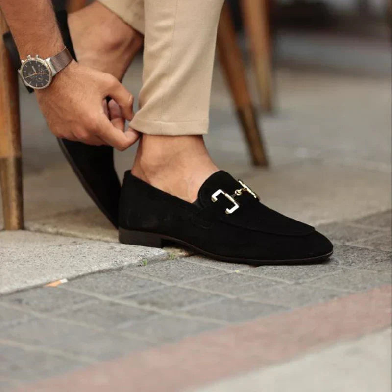 Men's Horsebit Loafers Slip-On Round Toe Moccasin Elegant Smart-Casual Office Formal Casual Leather Look Beaumont