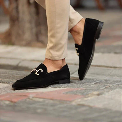 Men's Horsebit Loafers Slip-On Round Toe Moccasin Elegant Smart-Casual Office Formal Casual Leather Look Beaumont
