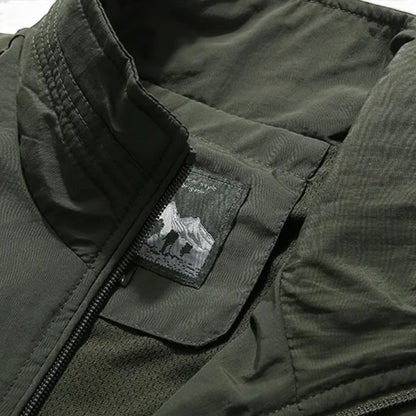 Men's Utility Vest Multi-Pocket Zip-Up Gilet Bodywarmer Functional Casual Outdoor Layering Everyday Streetwear Renton