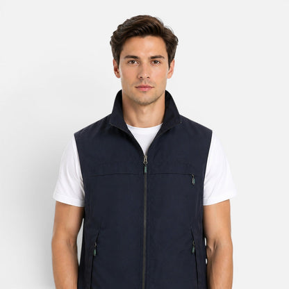 Men's Utility Vest Multi-Pocket Zip-Up Gilet Bodywarmer Functional Casual Outdoor Layering Everyday Streetwear Renton