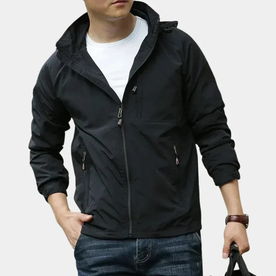 Men's Cargo Jacket Lightweight Breathable Multi-Pocket Utility Full-Zip Casual Layering Everyday Streetwear Ridley