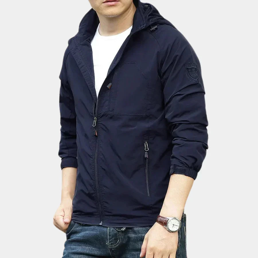Men's Cargo Jacket Lightweight Breathable Multi-Pocket Utility Full-Zip Casual Layering Everyday Streetwear Ridley