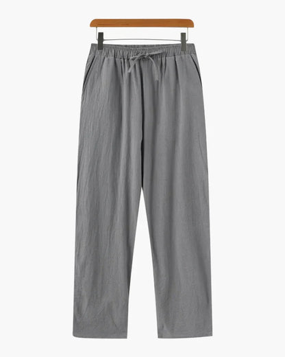 Men's Wide-Leg Trousers High-Waisted Chic Casual Everyday Summer