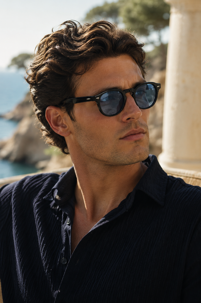 Men's Round Sunglasses Metal Frame Tinted Lens Retro Fashion Casual Beach Holiday Everyday Driving