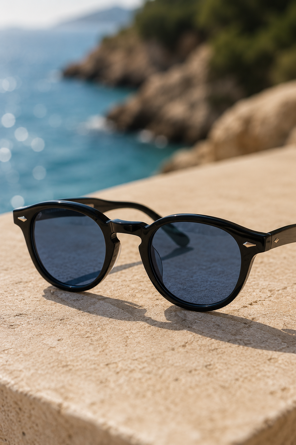 Men's Round Sunglasses Metal Frame Tinted Lens Retro Fashion Casual Beach Holiday Everyday Driving