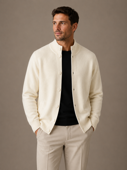 Men's Classic Cardigan Relaxed Fit Long Sleeve Open Front Versatile Layering
