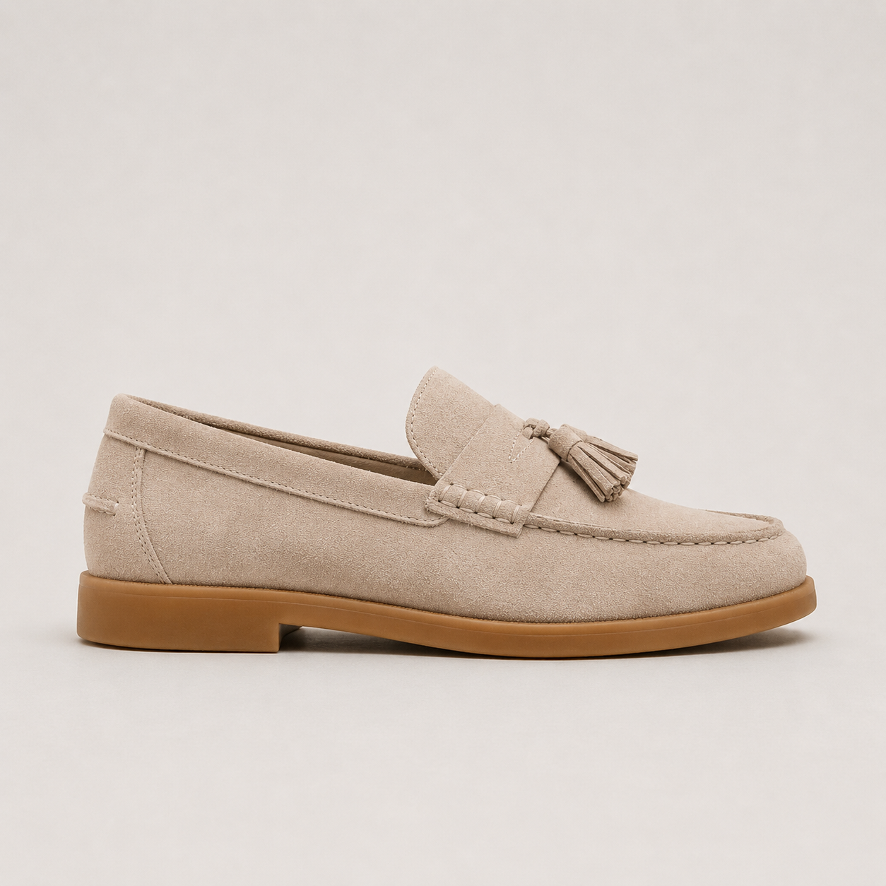 Men's Slip-On Tassel Loafers Suede Moccasin Style Casual Everyday Footwear