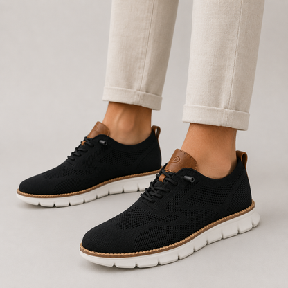 Men's Athletic Walking Sneakers Knit Lace-Up Casual Everyday Style