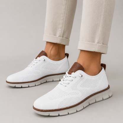 Men's Athletic Walking Sneakers Knit Lace-Up Casual Everyday Style