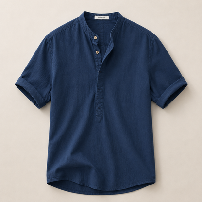 Men's Casual Summer Shirt Short-Sleeve Collared Button-Up Relaxed Fit Holiday Beach Everyday Smart-Casual Warm Weather Wear